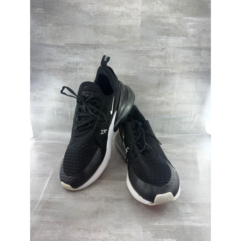 Nike Air Max 270 Men Black White Solar Red Sneakers AH8050-002 Size 9.5